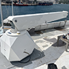 hydraulic marine tender crane
