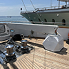 hydraulic marine tender crane